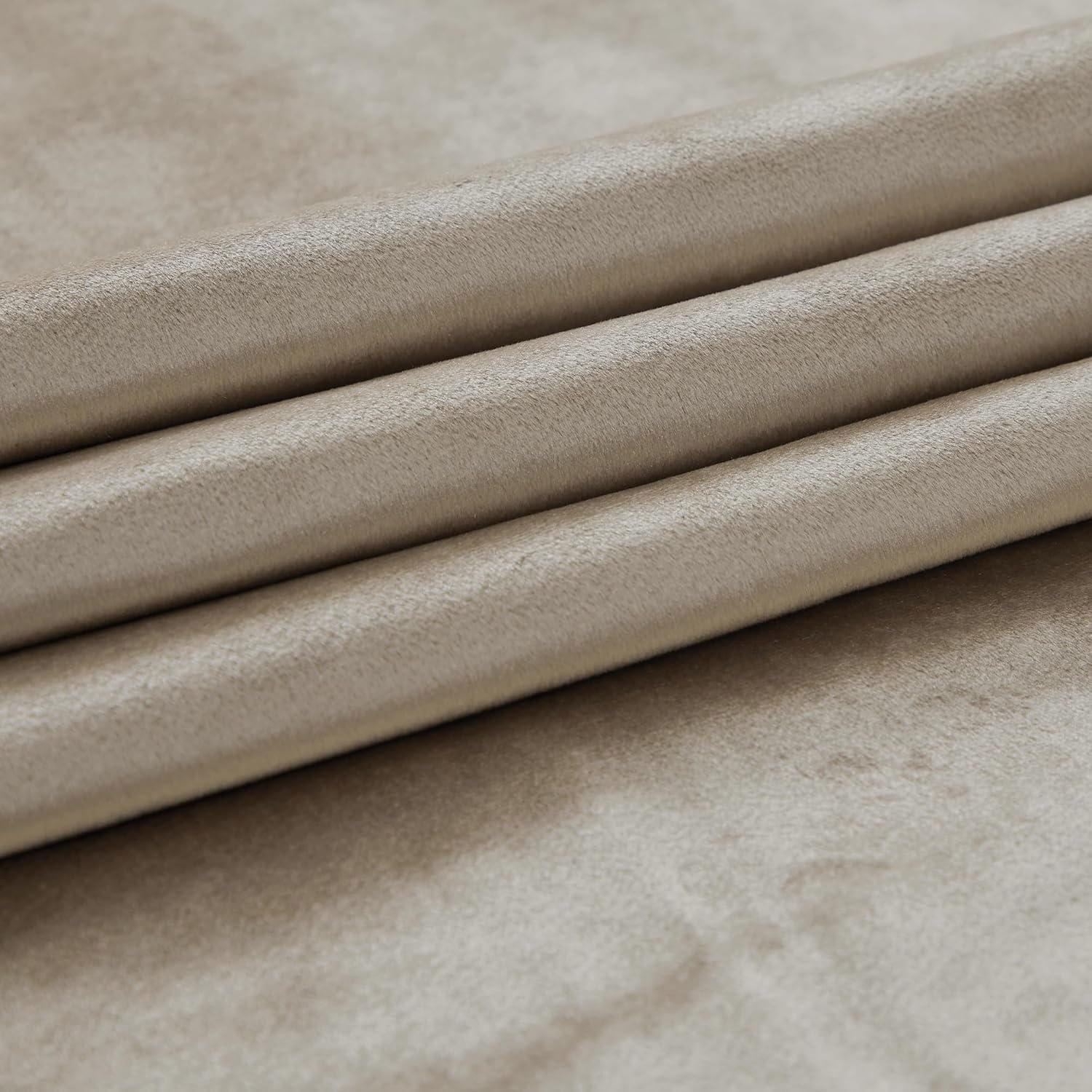 Cream Ivory Curtains 63 inch for Living Room,2 Panels Drapes Blackout Rod Pocket Back Tab Window Treatment Room Darkening Thick Decorative Curtains for Bedroom